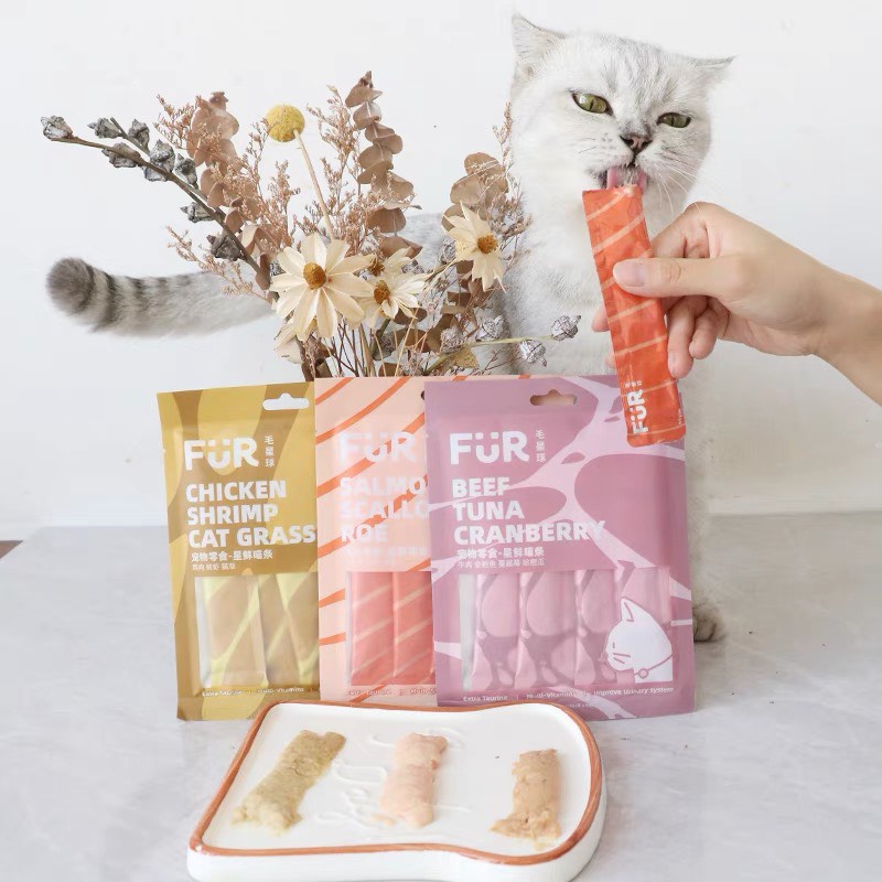 Súp thưởng cho mèo Furfurland 10g, kem snack dinh dưỡng tăng cân mèo lớn con nhỏ Con Mèo Xiêm