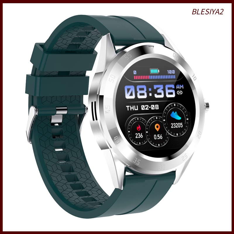 [BLESIYA2]Women Men Bluetooth Smart Watch Wrist Band Sedentary Reminder Brown