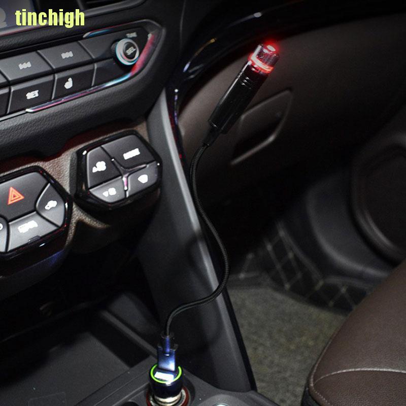 Đèn Led Gắn Trần Xe Hơi Họa Tiết Bầu Trời Đầy Sao Sạc USB Tiện Dụng