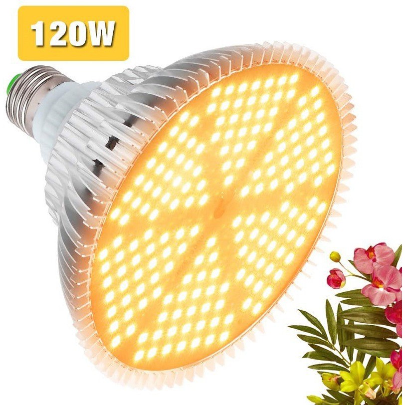 [CÓ SẴN] Bóng Đèn LED kích thích tăng trưởng cho cây trồng, bóng 120W cấu tạo với 180 LED cho ánh sáng vàng TR511