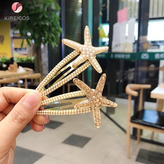 Kẹp Bấm Tóc Sao Biển Đính Đá cao cấp Hot Trend Hàn Quốc