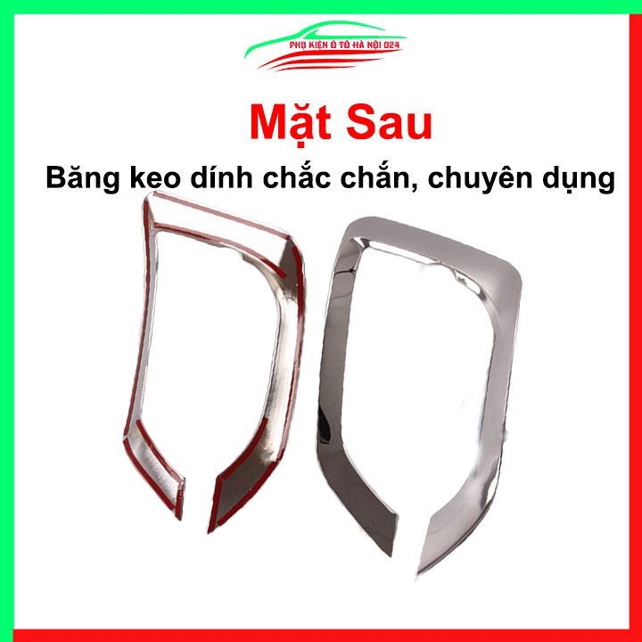 Ốp viền đèn gầm trước Tucson 2019-2021 mạ Crom chống trầy trang trí làm đẹp xe