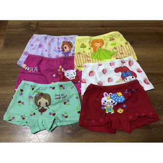 Quần chip bé gái/set 6 quần lót bé gái.