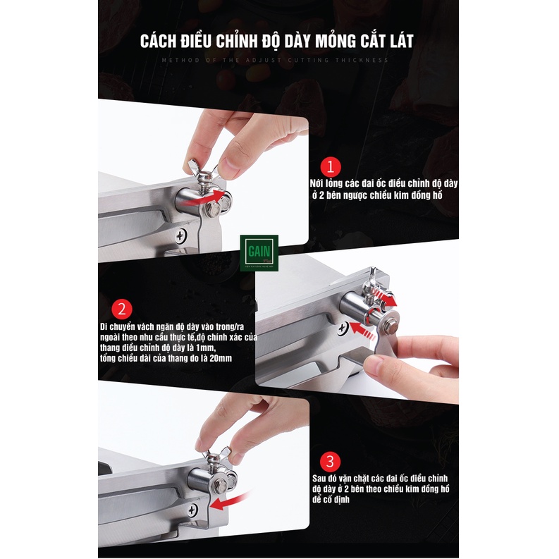 Dao Chặt Thịt Gà, Cắt Đa Năng, Thái Thịt Đông Lạnh, Thịt Bò, Rau Củ Quả KD0248, Thép 30CR13, BH 5 Năm, Đổi Lỗi 3 Năm