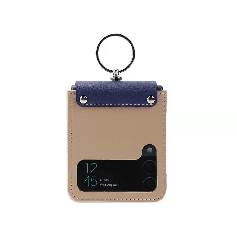 Ốp Điện Thoại Nắp Gập Có Vòng Nhẫn Cho Samsung Galaxy Z Flip 4 Z Flip 3