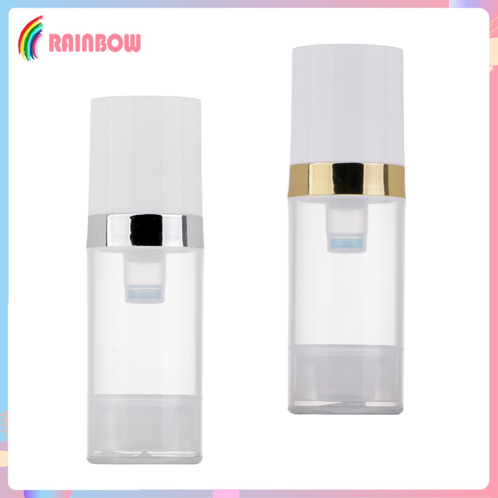 (Hàng Mới Về) Set 2 Lọ Đựng Mỹ Phẩm Dạng Ấn Hút Chân Không Trong Suốt 10ml | BigBuy360 - bigbuy360.vn