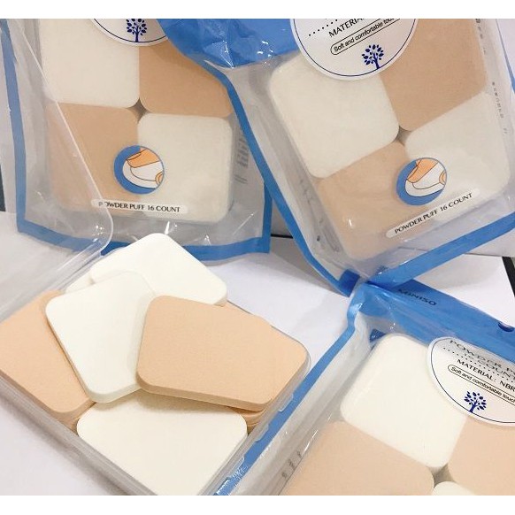 BỘ MÚT ĐÁNH NỀN 16 MIẾNG MINISO