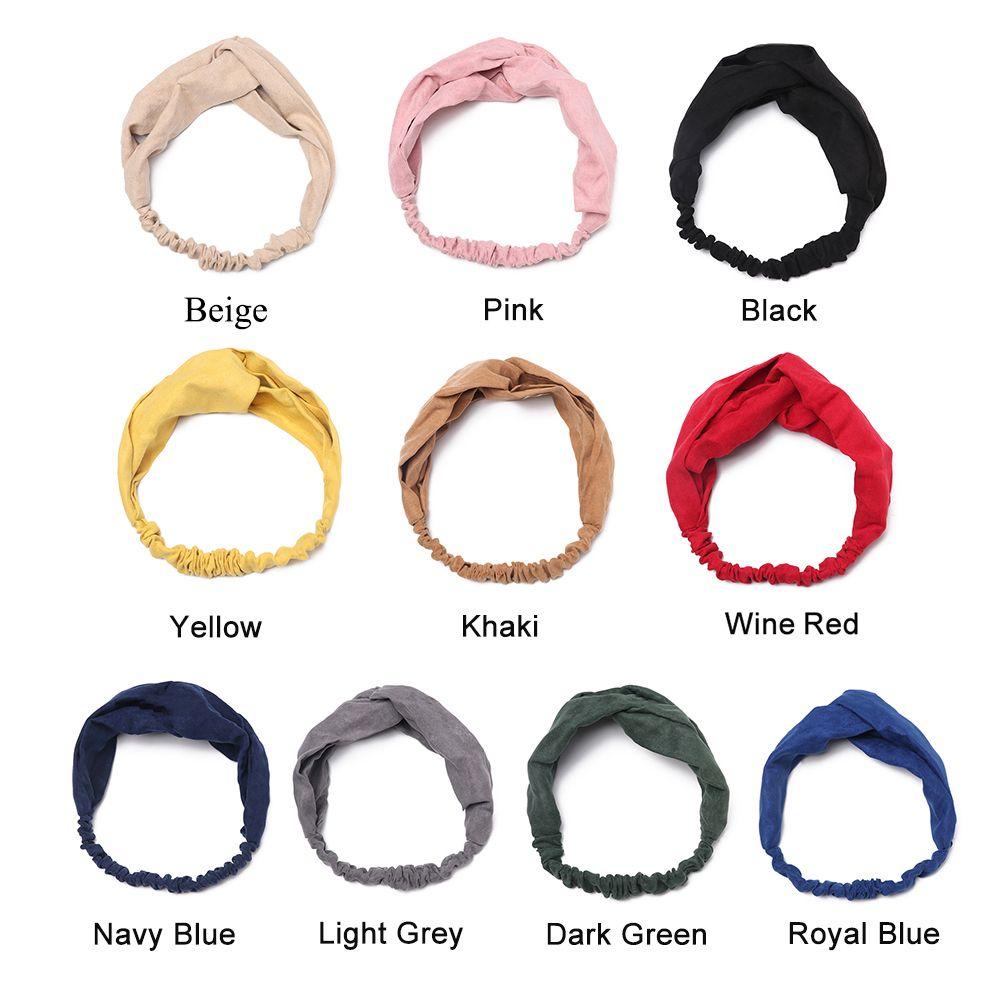 Băng Cài Đầu Co Giãn Thắt Nút In Họa Tiết Cho Nữ