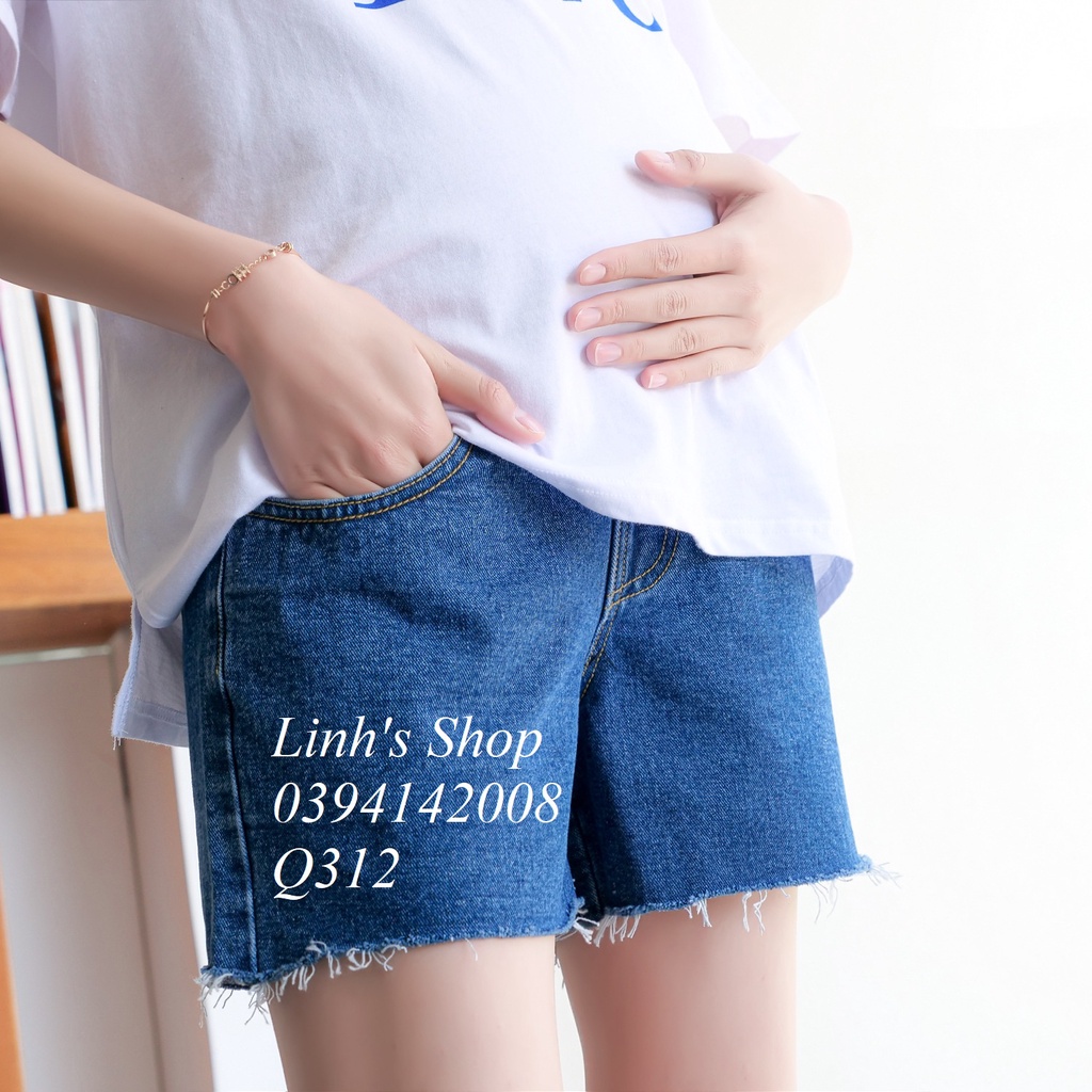 Quần Jean Đùi Bầu Xinh Trẻ Trung Năng Động Q312
