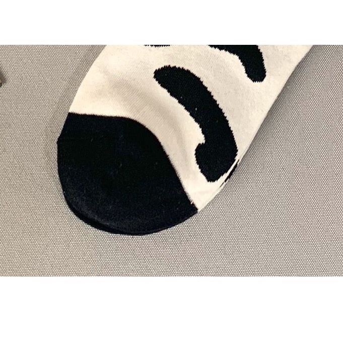 Tất Vớ cotton Cổ Cao Kẻ Sọc Thời Trang Hàn Quốc Cho Nam Và Nữ