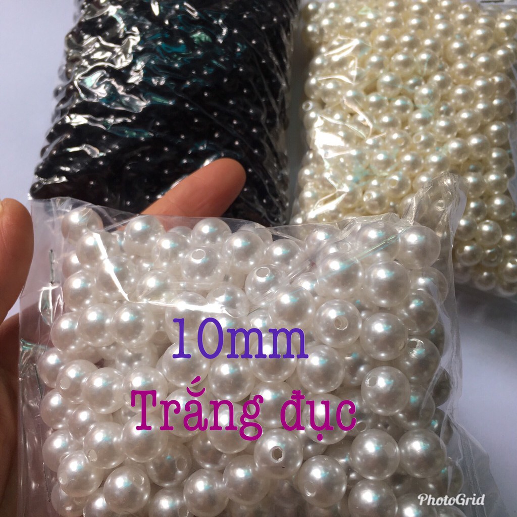 SỈ: Gói 100gr cườm nhựa ngọc trai, chọn size N60B | BigBuy360 - bigbuy360.vn