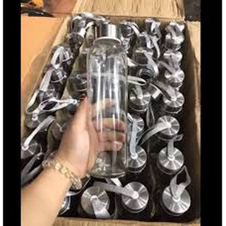 Bình thủy tinh 500ml có dây xách set 5 chai