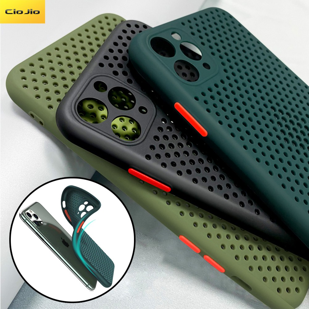 Ốp điện thoại tpu cá tính thoáng khí cho iPhone 11 Pro MAX XR XS Max X 8 7 Plus