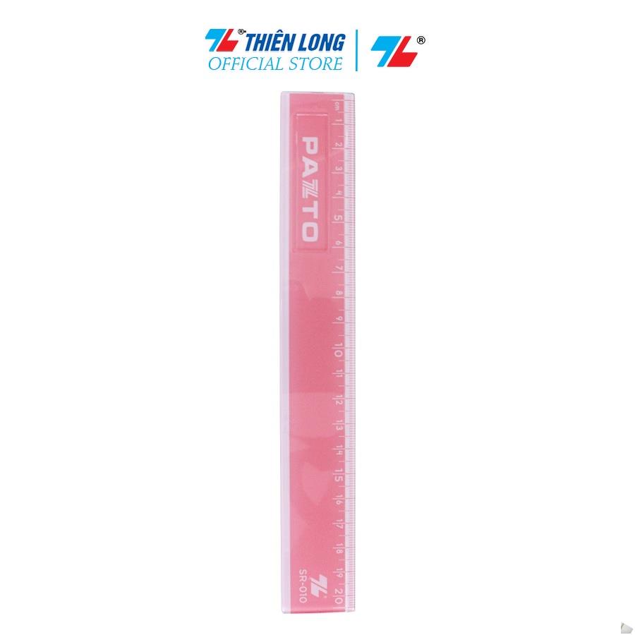Thước nhựa thẳng màu Pastel dài 20 cm Thiên Long Pazto SR-010 - Màu ngẫu nhiên .