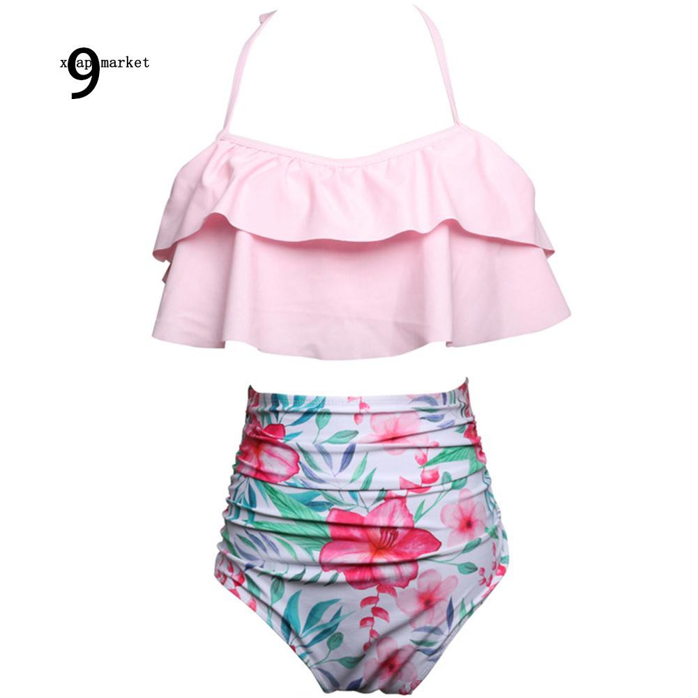 Bộ bikini hoa 2 mảnh xinh xắn cho mẹ và bé | BigBuy360 - bigbuy360.vn