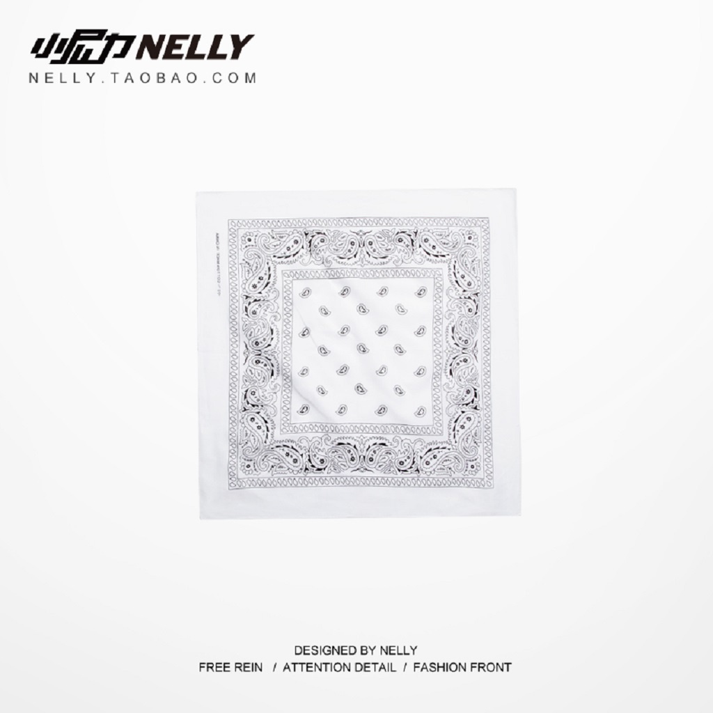 Khăn vuông bandana streetwear MANTO in họa tiết đơn giản nhiều màu tùy chọn