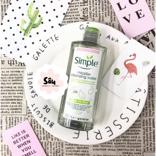 Nước tẩy trang Simple Kind to Skin Micellar Cleansing Water