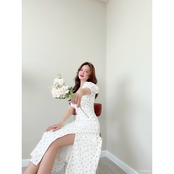 Đầm midi hoa dáng dài 🍀🍀💯💯