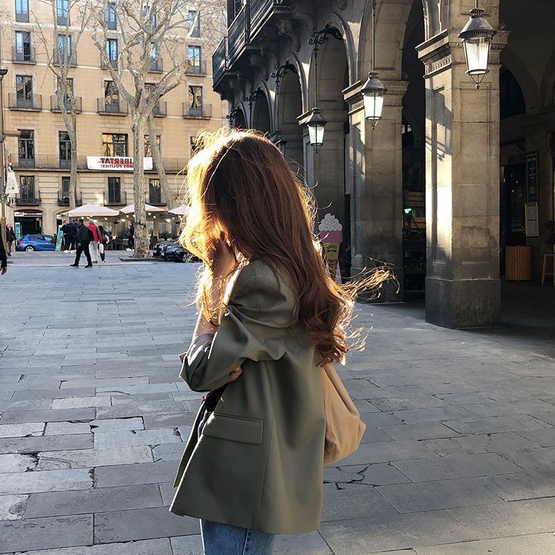 Áo khoác dáng rộng thời trang kiểu Anh cho nữ