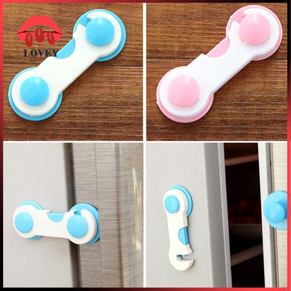 Khóa cài tủ lạnh/ ngăn kéo/ tủ đồ bảo vệ bé an toàn tiện lợi