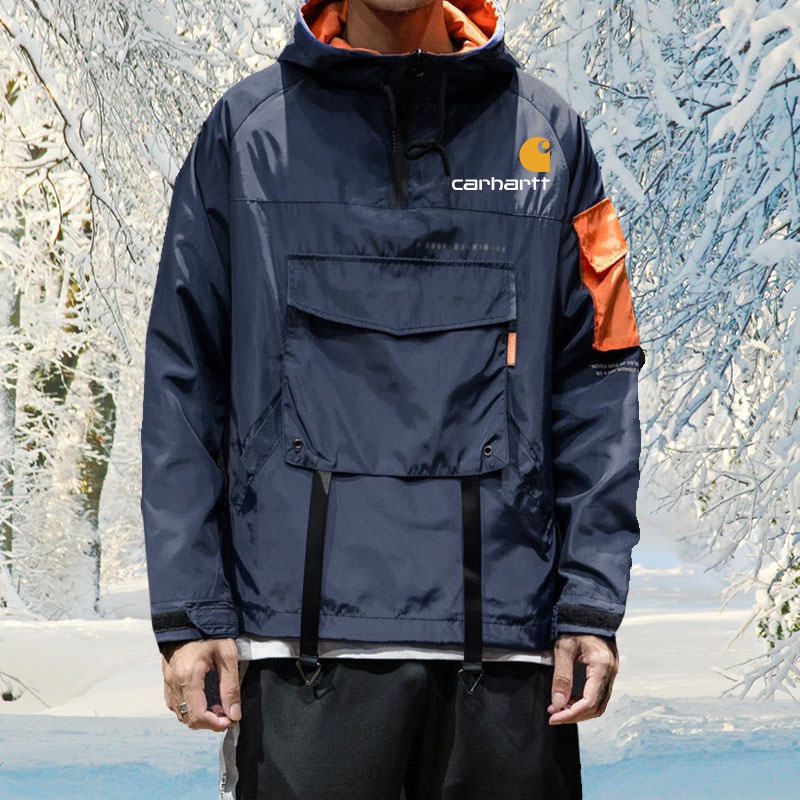 CARHARTT Áo Nỉ Nam Dài Tay Có Mũ Thời Trang Hàn