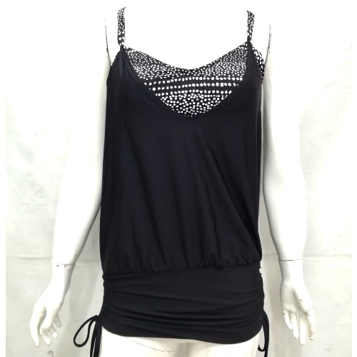 Đồ bơi nữ Next màu đen kèm áo lót ngang chấm bi trắng rút dây 2 bên NE16298 ( TH8925 )