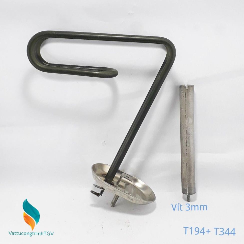 Bộ sợi đốt bát lõm 6,5*20+17cm + Zoăng + Thanh magie 3mm cho Bình nóng lạnh ARISTON 30L (194+344+204)