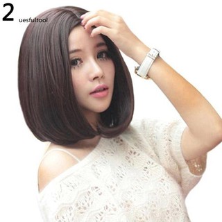 Tóc giả ngắn thẳng thời trang nữ tính