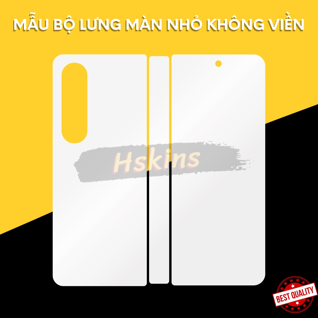 Miếng dán PPF thủy lực màn hình, mặt lưng Samsung Z Fold 4 5G phục hồi dầu hằn cao cấp