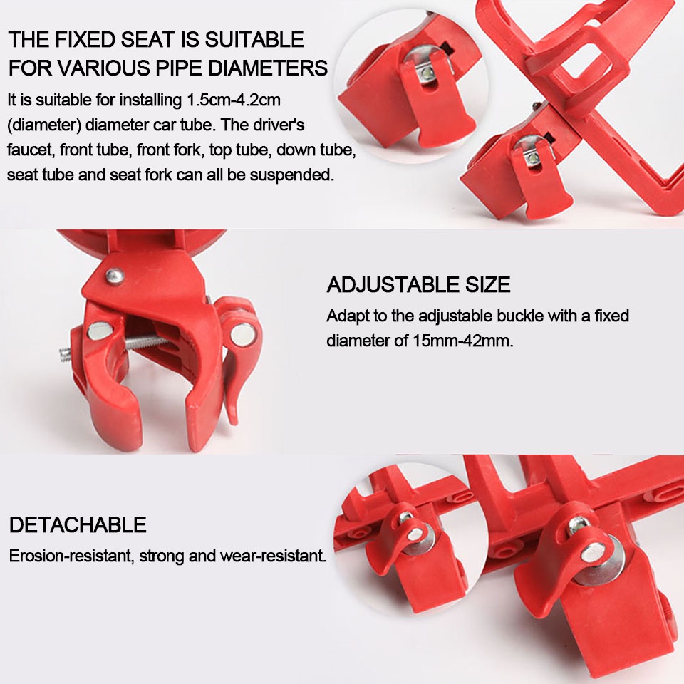 Giá đỡ bình nước bằng nhựa gắn xe đạp bền bỉ tiện dụng