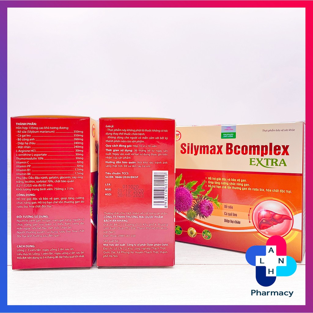 Silymax Bcomplex Extra  - Hỗ trợ giải độc và bảo vệ gan.
