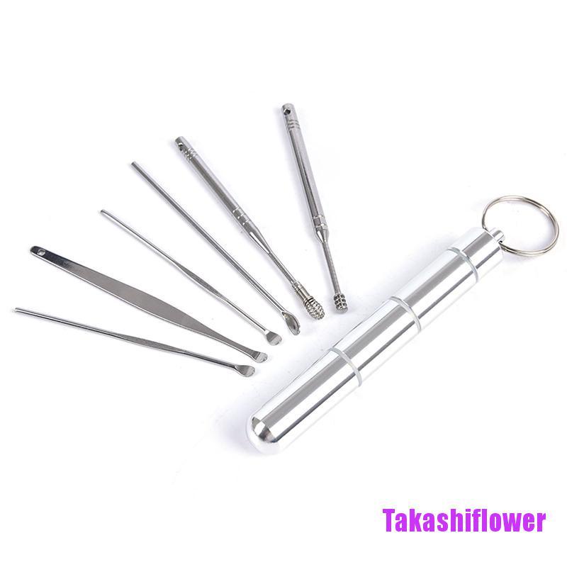 Bộ 6 Dụng Cụ Lấy Ráy Tai Bằng Inox Chuyên Dùng
