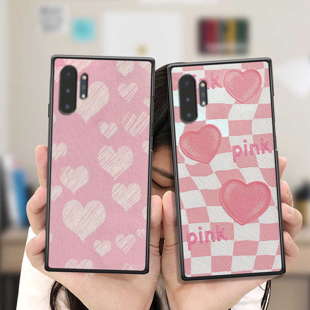 Ốp Samsung Note 10 Lite caro trái tim cá tính, thời trang siêu đẹp, siêu phong cách