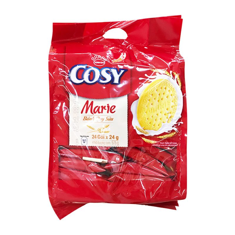 Bánh Quy Cosy Marie- Kinh Đô Nhiều Gói Nhỏ Tiện Lợi Túi 576g