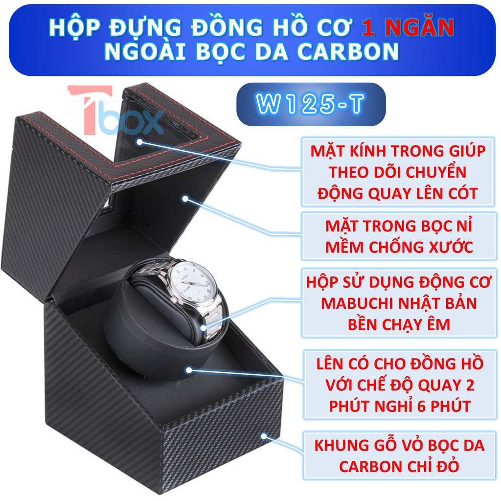 Hộp xoay đồng hồ cơ - Hộp đựng đồng hồ cơ giá rẻ