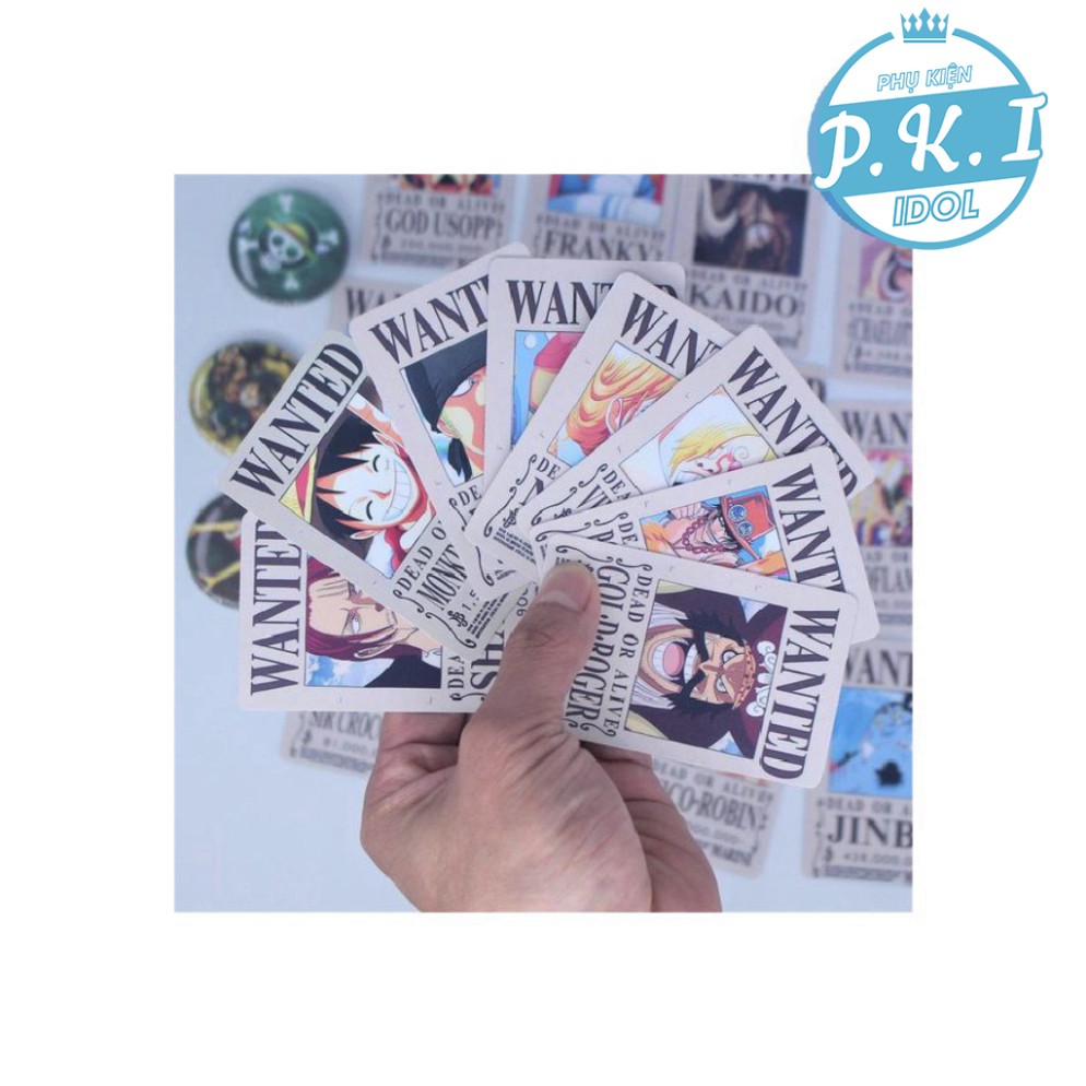 Bộ Wanted 20 Card Cứng Nhân Vật Yêu Thích Nhất One Piece - QUÀ TẶNG ANIME