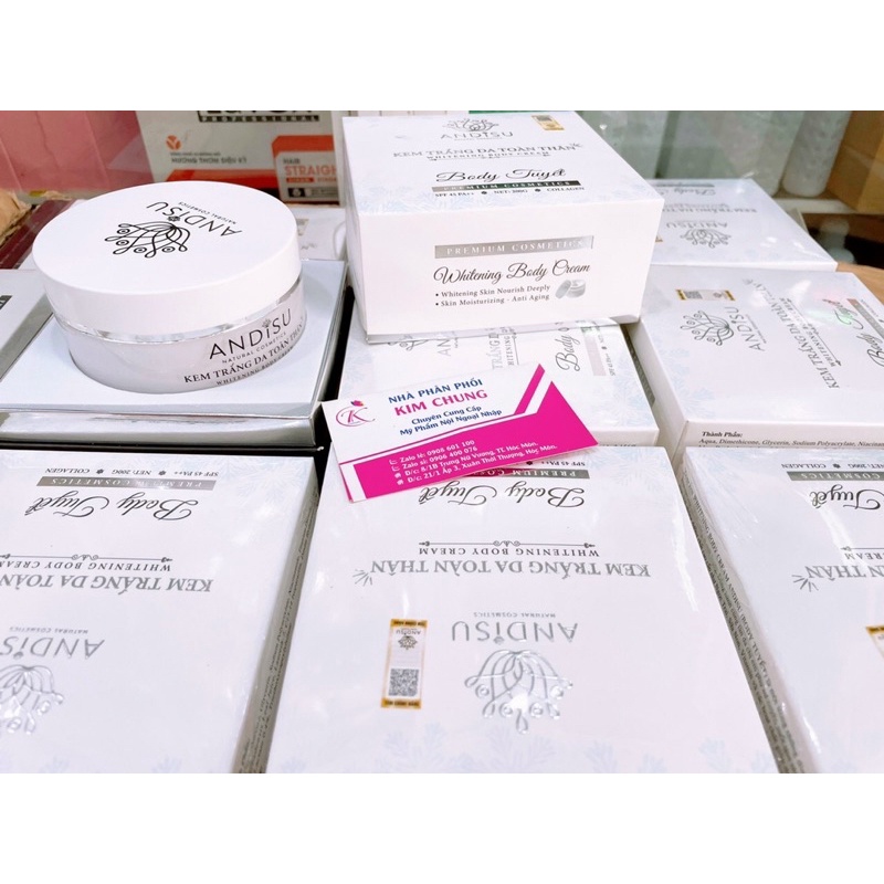 Kem dưỡng trắng da toàn thân Andisu Body Cream