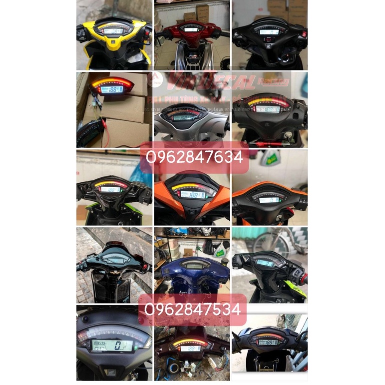 Đồng hồ ZX10R full chức năng cho các loại xe máy