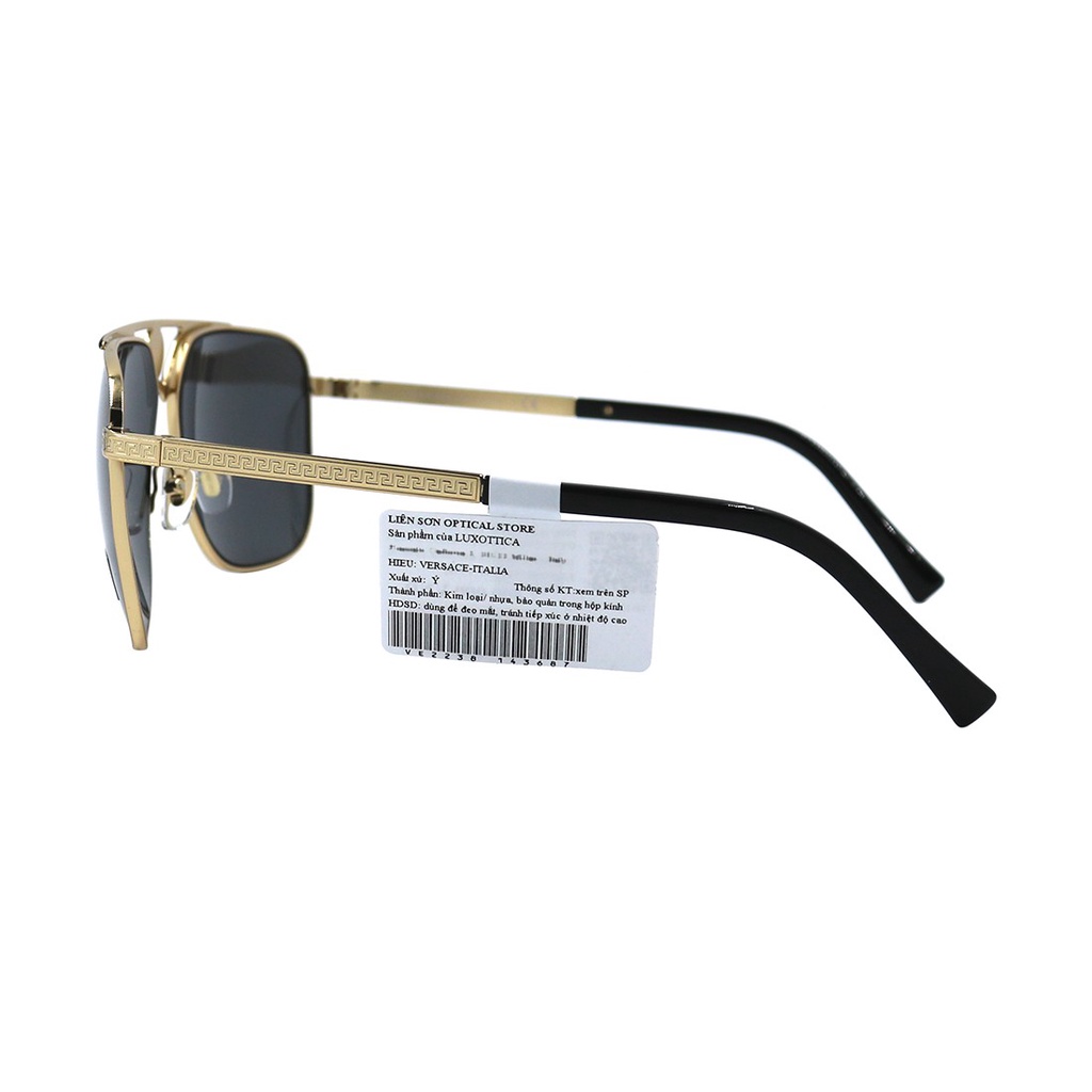 Kính mát chính hãng Versace VE2238 màu sắc thời trang, thiết kế dễ đeo bảo vệ mắt