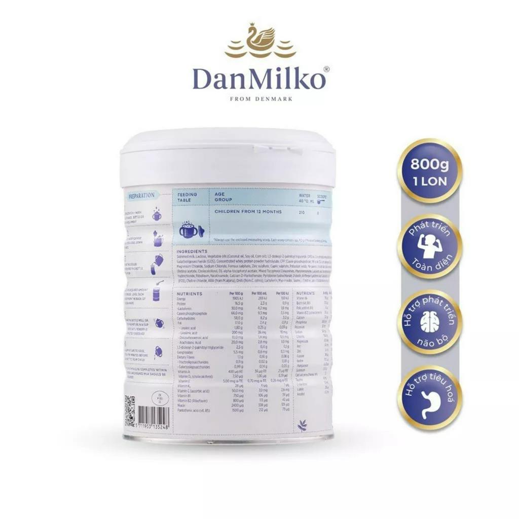 [HSD T1-2025] Sữa Bột Dinh Dưỡng Số 2 Danmilko Miniature 800g (12-24 Tháng Tuổi).