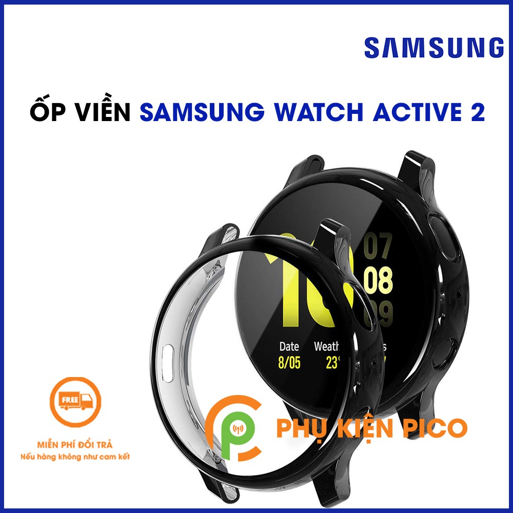 Ốp bảo vệ Samsung Watch Active 2 44mm màu đen bảo vệ đồng hồ chống xước