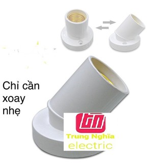 chuôi đui đèn loại tốt E27 gắn tường - 2 chế độ