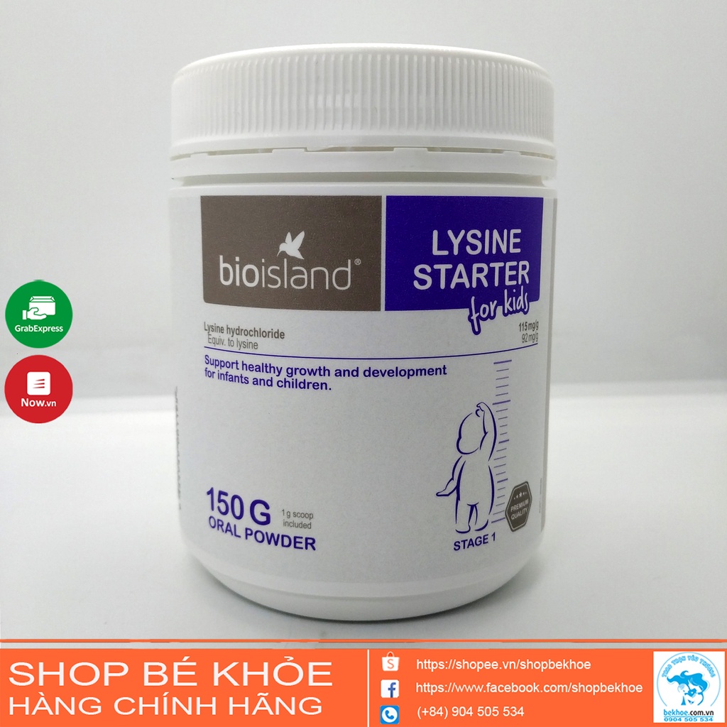 Bio Island Lysine tăng chiều cao - Lysine Starter / Lysine step up cho bé