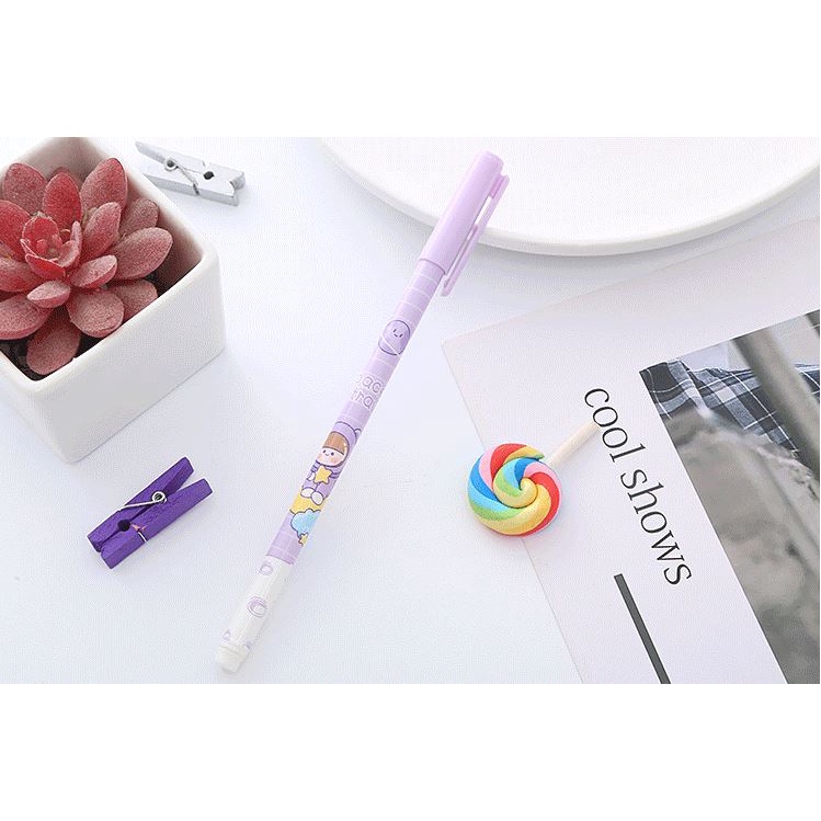 Bộ 6 Bút Gel Mực Đen Hình Phi Hành Gia H195