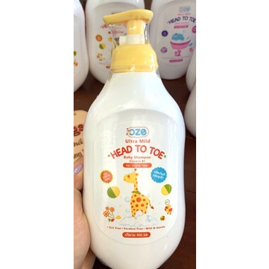 Sữa Tắm Gội Toàn Thân Cho Bé Oze Thái Lan 550ml(Chai Lớn-Siêu Tiết Kiệm)