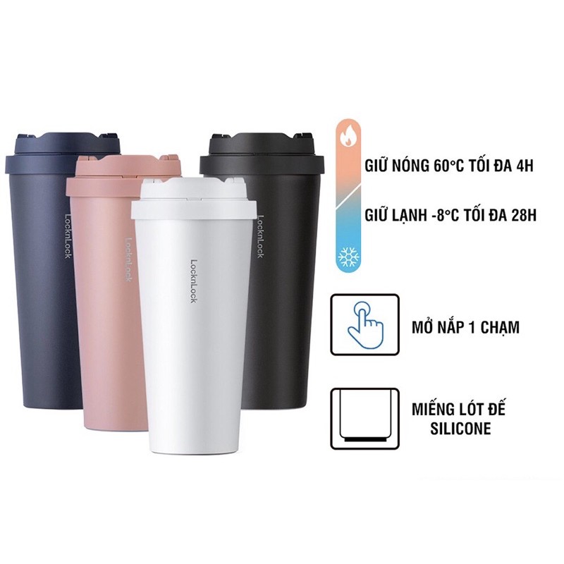 [LOCK&amp;LOCK] BÌNH GIỮ NHIỆT ENERGETIC ONE-TOUCH TUMBLER 550ML - LHC3249