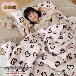 Set chăn ga cotton đũi viền bèo chăn trần hè