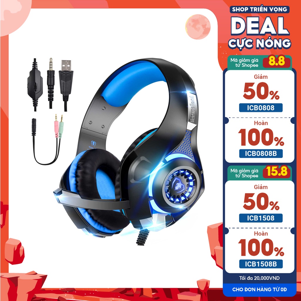 Tai nghe chơi game Beex Wonderful cho PS4 Xbox One PC Mac Bộ điều khiển Tai nghe chơi game tách biệt tiếng ồn
