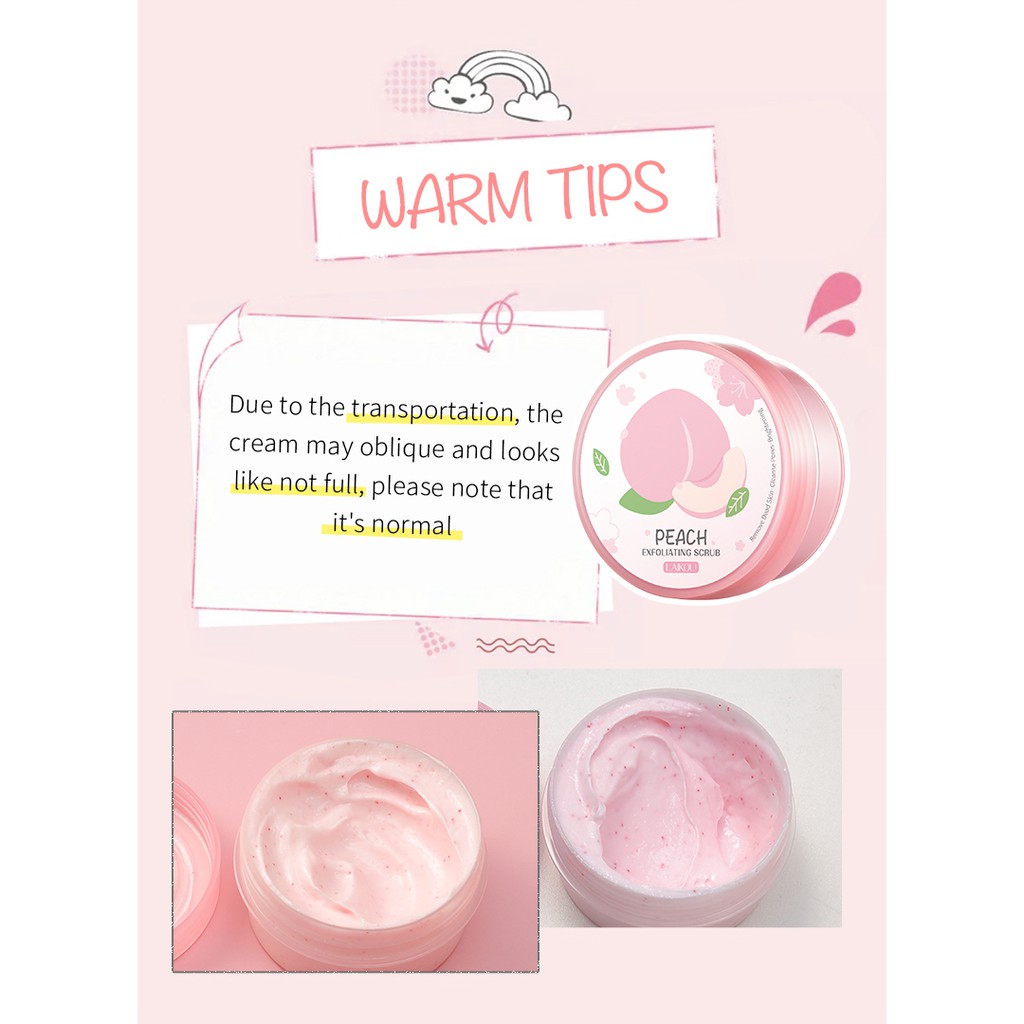 Kem tẩy tế bào chết LAIKOU làm trắng da loại bỏ mụn chăm sóc làn da toàn thân 90g