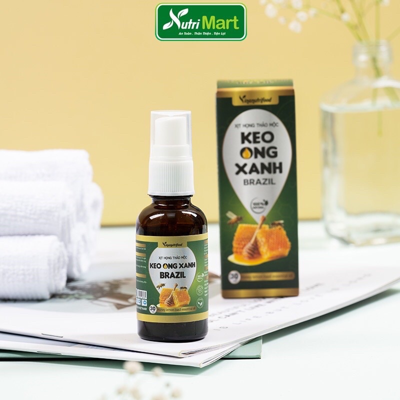 XỊT HỌNG THẢO MỘC KEO ONG XANH BRAZIL CHIẾT XUẤT 100% TỪ THIÊN NHIÊN
